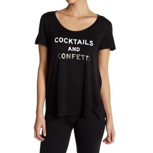 NWT Betsey Johnson cocktails & confetti shirt!